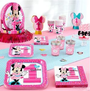 kiddys kingdom minnie mouse birthday tableware
